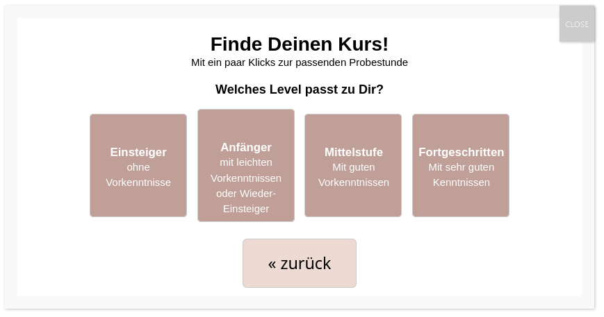 CourseFinder: Vorkenntnisse
