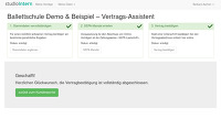 Vertrags-Assistent: Alles erledigt!